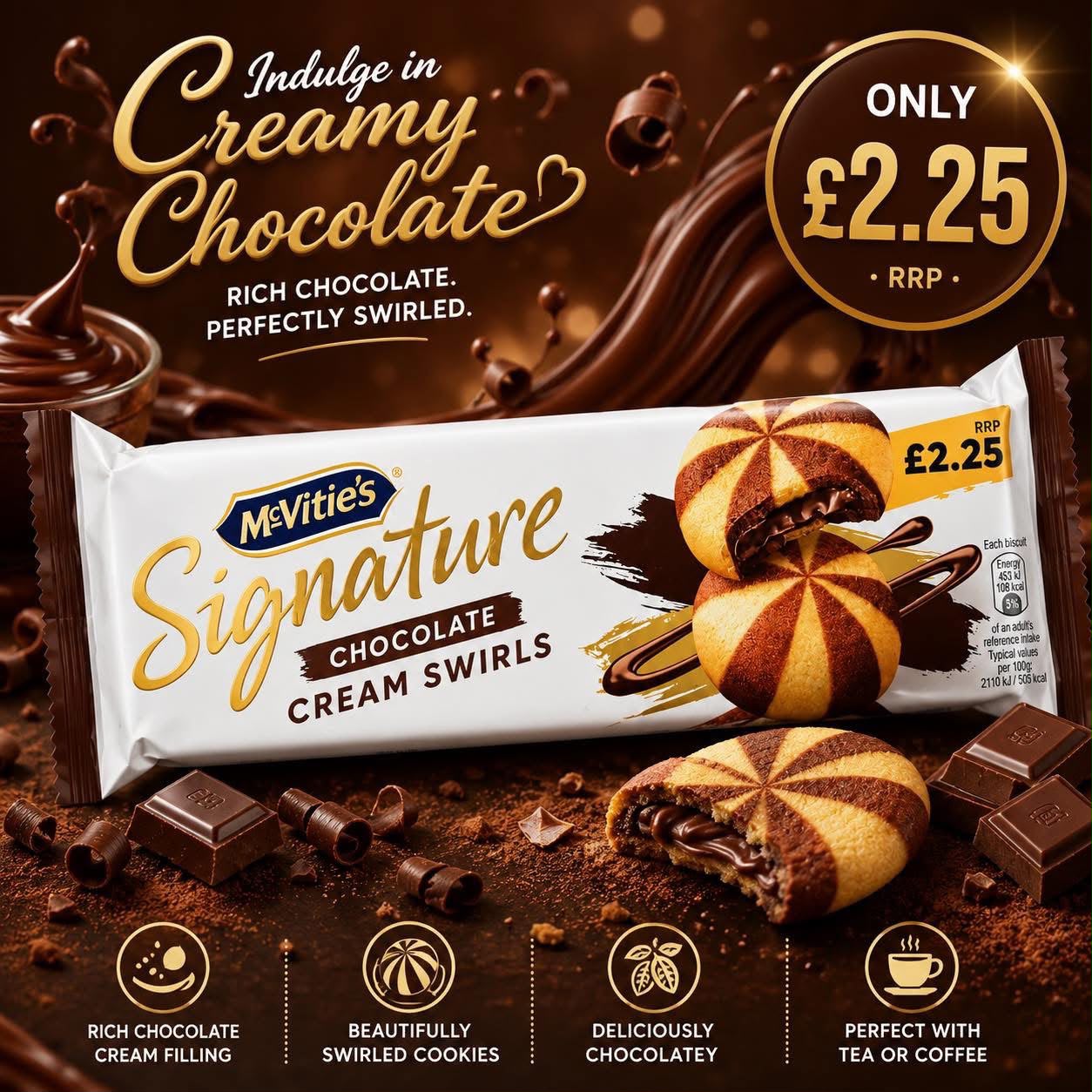 McVitie’s Signature Chocolate Cream Swirls