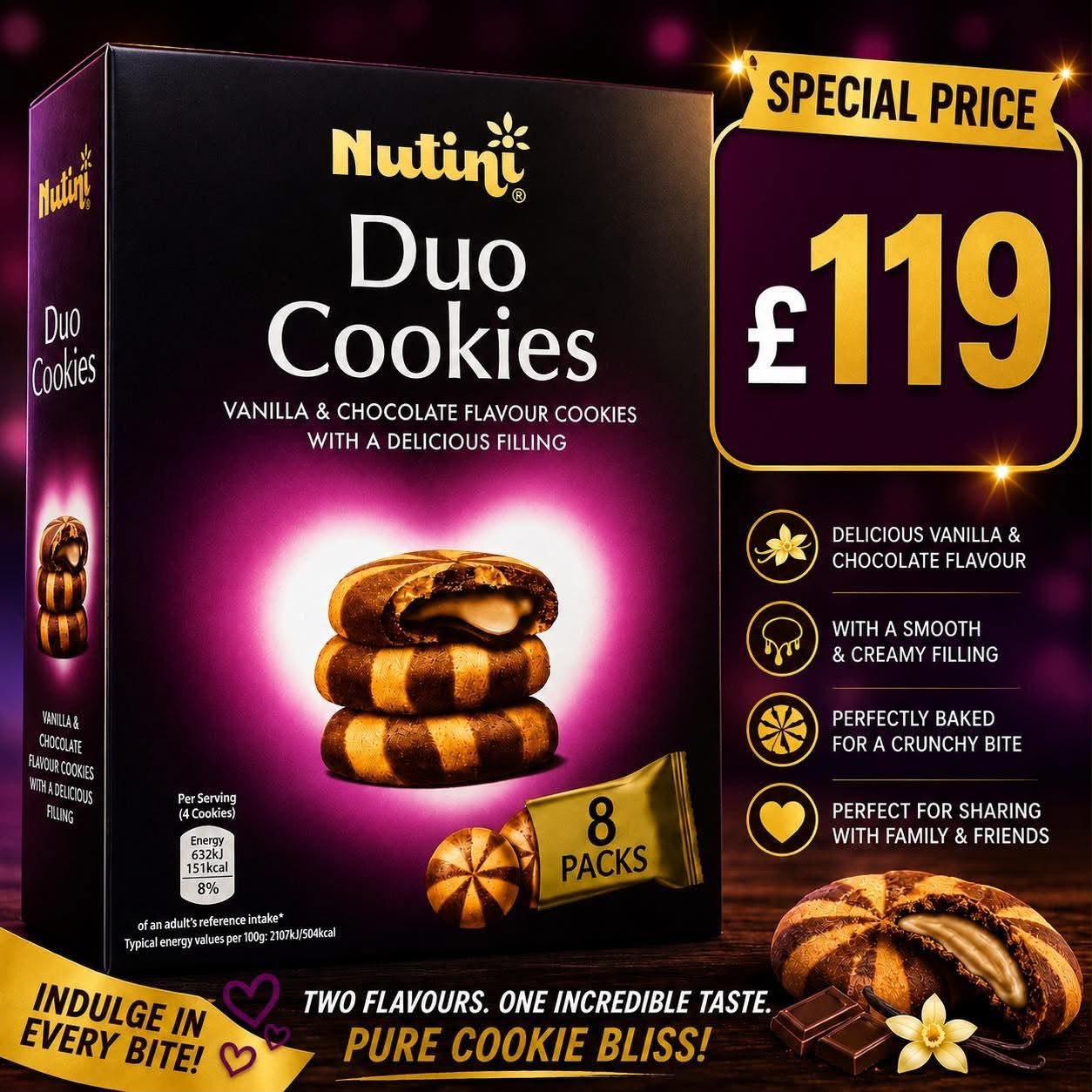 Nutini Duo Cookies
