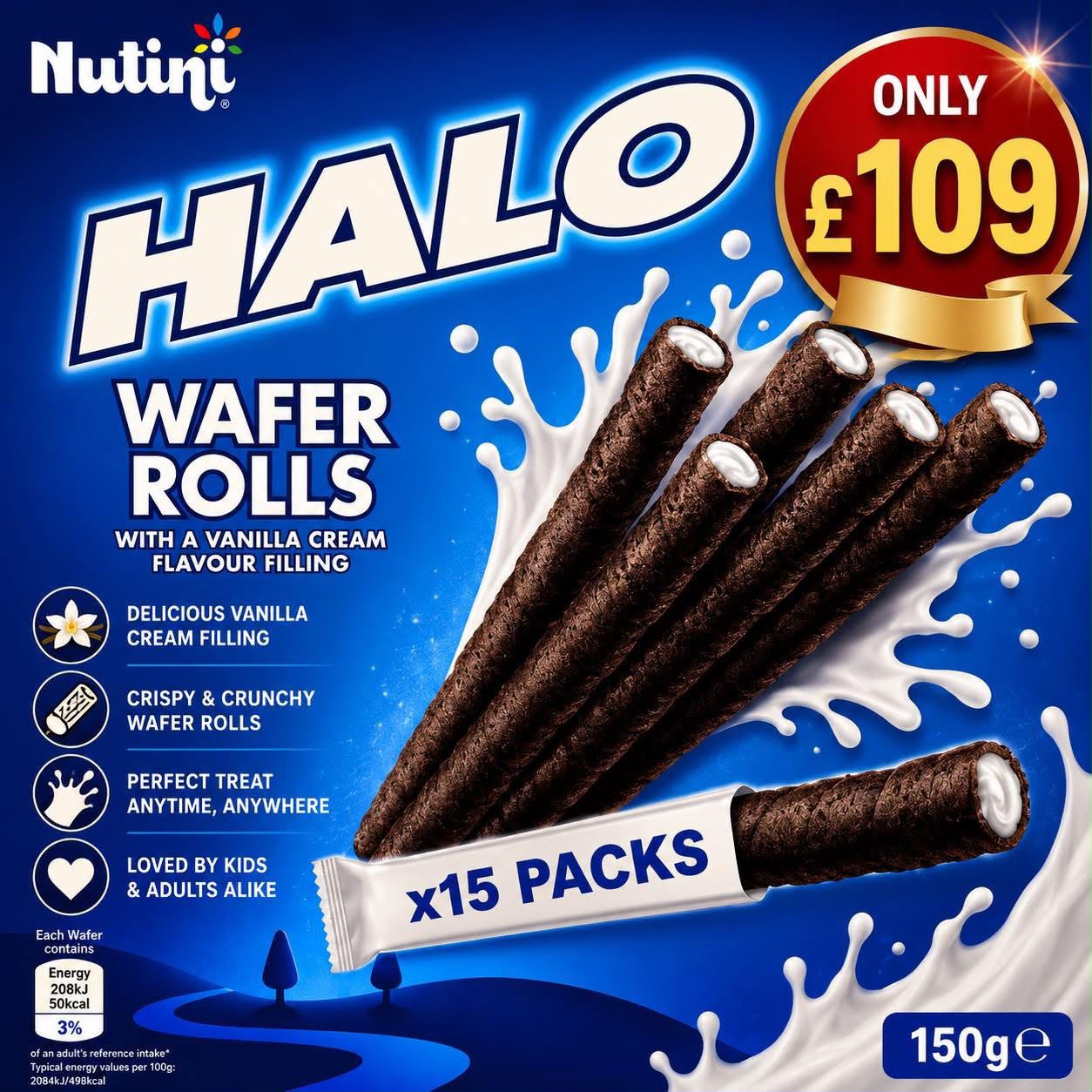 Nutini Halo Wafer Rolls