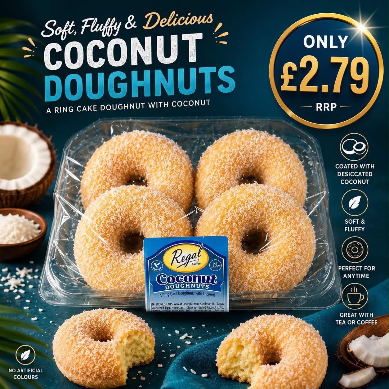 Regal Coconut Doughnuts
